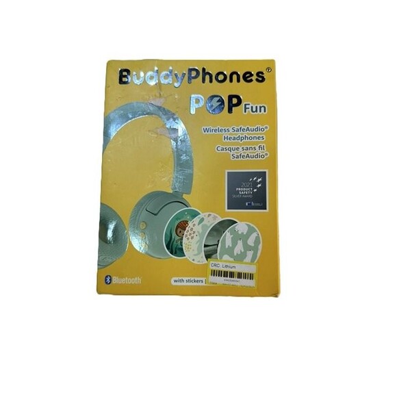 New Kids BuddyPhones POP Fun – Wireless SafeAudio Headphones - Picture 1 of 2